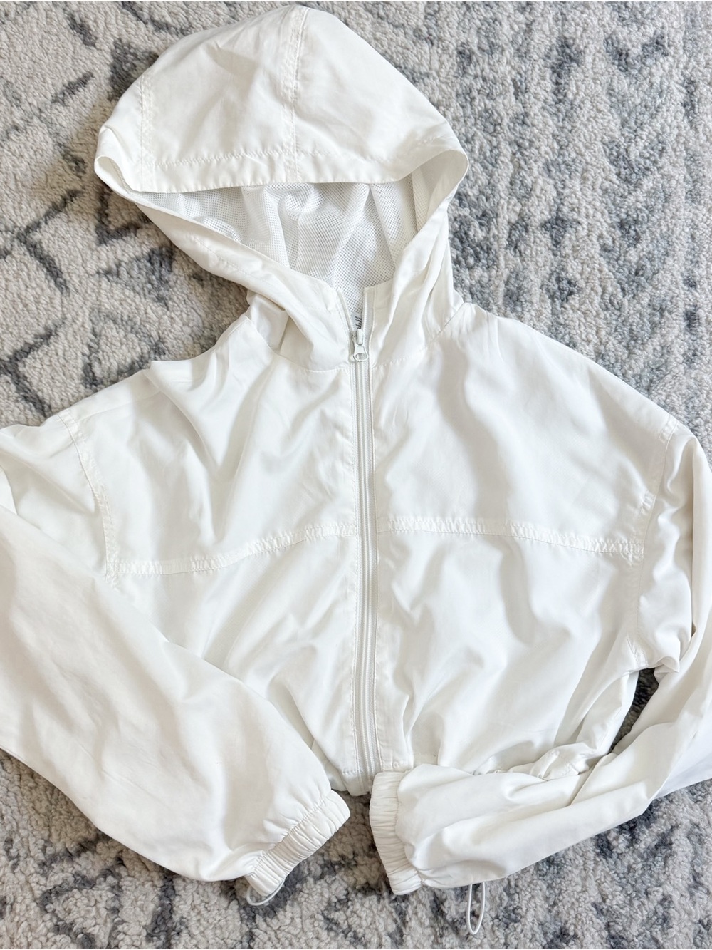 Forever 21 White Cropped Active Jacket